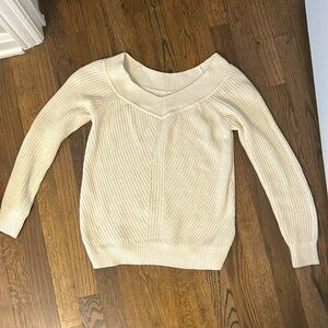 Abercrombie cream knit sweater